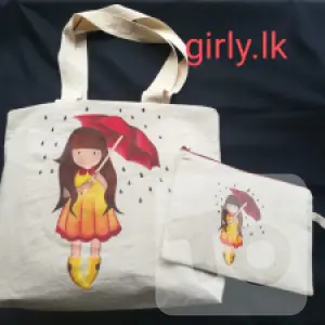 Hand painted Tote bag | Purse | Pillowcases | Serviettes - Sri Lanka | Made in Sri Lanka