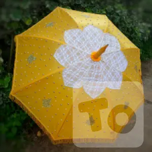 Embellished Pearls Umbrella - සරසන ලද මුතුකුඩ Sri Lanka