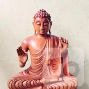 Buddha statues carved out of mahogany wood