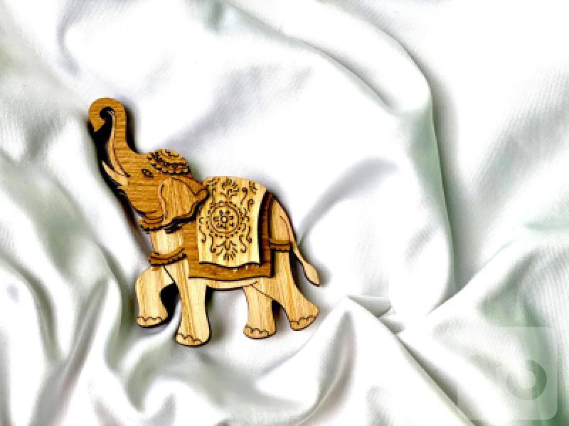 Fridge Magnet - Kandy Elephant Perahara Art Surface Magnet Art