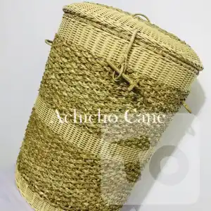 Dustbin Online Sri Lanka - Eco friendly Natural Seagrass and Cane Dustbin